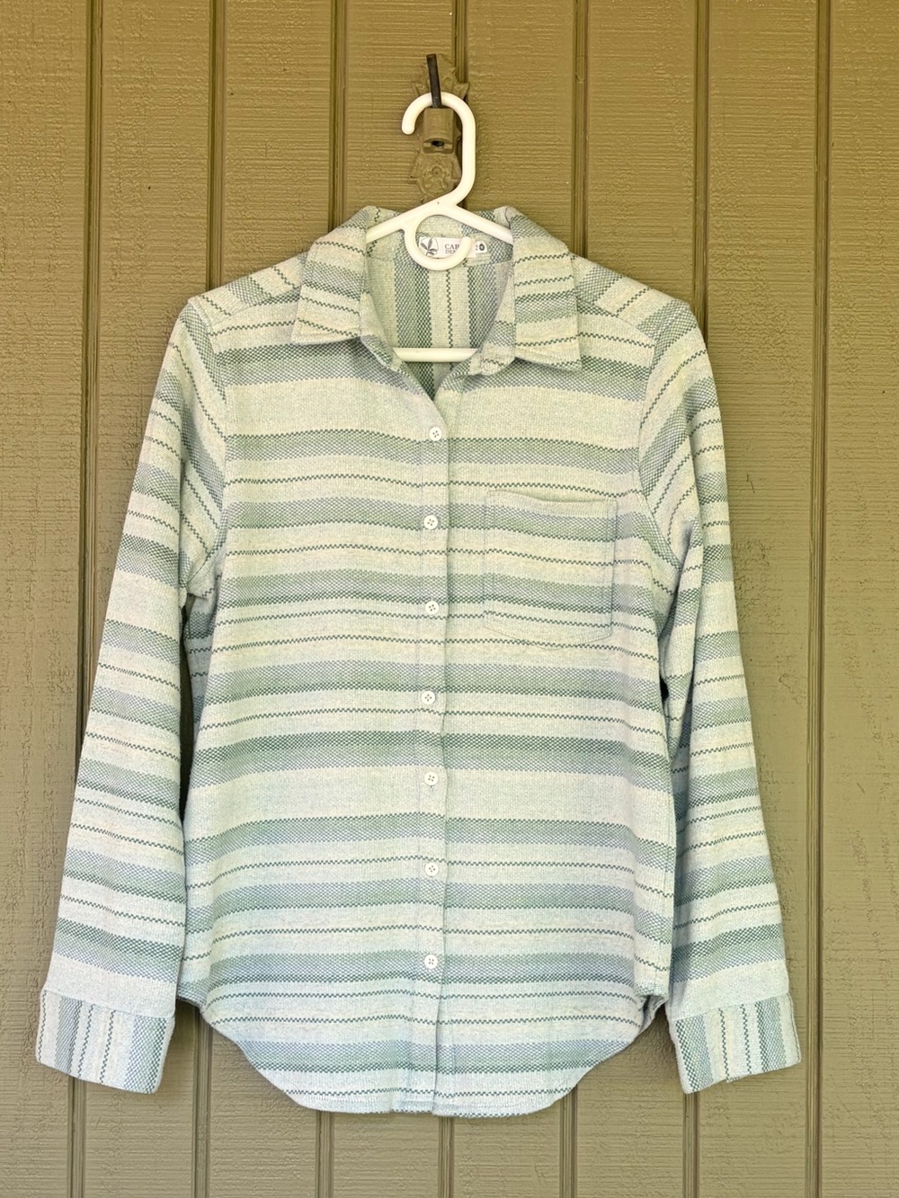 Carve Designs Fairbanks Supersoft Striped Cotton Shirt M